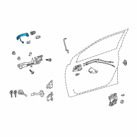 OEM Toyota Corolla Handle, Outside Diagram - 69211-02230-B1