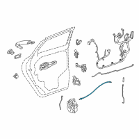 OEM 2016 Chevrolet Trax Lock Cable Diagram - 42541071