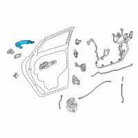 OEM 2017 Buick Verano Handle, Outside Diagram - 92233089