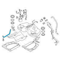 OEM Toyota 86 Tank Strap Diagram - SU003-01017