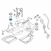 OEM 2013 Scion FR-S Fuel Pump Assembly Gasket Diagram - SU003-07284