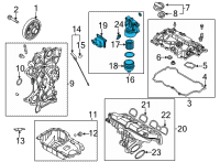 OEM 2021 Kia K5 Oil Filter Complete Assembly Diagram - 263002M820