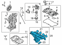OEM 2022 Hyundai Sonata Manifold Assembly-Intake Diagram - 28310-2M800