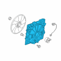 OEM 2010 Cadillac CTS Fan Shroud Diagram - 20914377