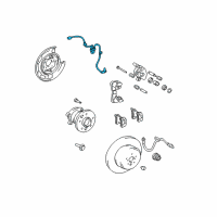 OEM Lexus RX350 Sensor, Speed, Rear RH Diagram - 89545-0E010