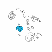 OEM 2007 Lexus RX400h Hub & Bearing Assembly Diagram - 42410-0E050