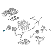 OEM 2018 Ford Edge Crankshaft Pulley Bolt Diagram - HL3Z-6A340-A