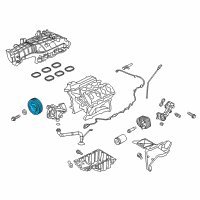 OEM 2022 Ford F-150 PULLEY - CRANKSHAFT Diagram - ML3Z-6312-B