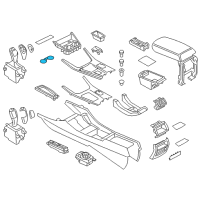 OEM 2015 BMW X3 Rubber Insert, Drink Holder Diagram - 51-16-9-309-048