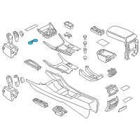 OEM BMW X4 Rubber Insert, Drink Holder Diagram - 51-16-9-309-048