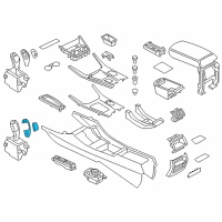 OEM BMW 328i Repair Kit For Gear Selector Switch Cover Diagram - 61-31-9-259-007
