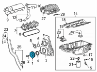 OEM 2022 Chevrolet Tahoe Vibration Damper Diagram - 12680364