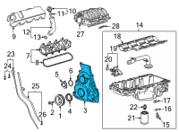 OEM GMC Front Cover Diagram - 12688896