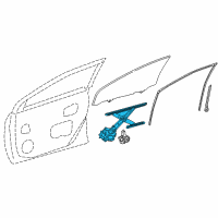 OEM 2019 Toyota Corolla Window Regulator Diagram - 69801-02300