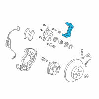 OEM 2011 Lexus HS250h Mounting, Front Disc Brake Cylinder, LH Diagram - 47722-12A70