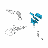 OEM Kia Sorento Air Cleaner Assembly Diagram - 28110C6400