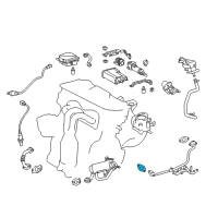 OEM 2016 Toyota RAV4 EGR Pipe Gasket Diagram - 25634-36010