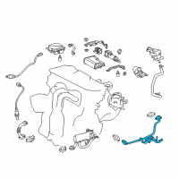 OEM 2017 Toyota RAV4 EGR Pipe Diagram - 25611-36011