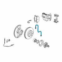 OEM 2003 BMW X5 Brake Hose Front Diagram - 34-30-1-166-118