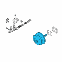 OEM 2001 Nissan Xterra Booster Assy-Brake Diagram - 47210-7B400