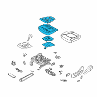 OEM 2018 Ford Expedition Seat Cushion Pad Diagram - JL1Z-78632A23-J