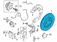 OEM 2020 BMW X6 BRAKE DISC VENTILATED, PERFO Diagram - 34-20-8-074-286