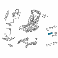 OEM 2015 Acura RLX Switch Assembly, Driver Side (8Way) Diagram - 81653-TY2-A02