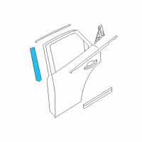 OEM Infiniti Cover-Rear Door SASH RH Diagram - 822D2-1CA0A