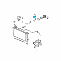 OEM 2004 Buick Rendezvous Upper Radiator Hose Assembly Diagram - 10392892