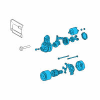 OEM 2001 Hyundai Santa Fe Starter Assembly Diagram - 36100-37230