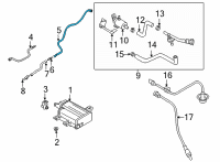 OEM Hyundai Santa Fe Tube-CANISTER Vent Diagram - 31456-S2250