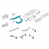 OEM Ford E-350 Super Duty Catalytic Converter Diagram - AC2Z-5F250-A