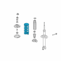 OEM 2012 Honda Crosstour Spring, Rear Diagram - 52441-TP6-A02