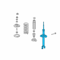 OEM 2014 Honda Crosstour Shock Absorber Unit, Rear Diagram - 52611-TP6-A03