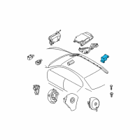 OEM 2007 BMW 550i Sensor, B-Pillar Diagram - 65-77-6-977-398