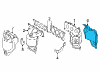 OEM Kia Carnival PROTECTOR-HEAT Diagram - 285253N020