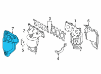 OEM Kia Carnival PROTECTOR-HEAT LOWER Diagram - 285253N000