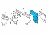 OEM 2022 Kia Carnival MANIFOLD CATALYTIC A Diagram - 285103N020