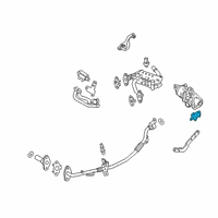 OEM 2022 Ford Bronco EGR Valve Gasket Diagram - LB5Z-9E464-B