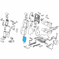 OEM Lexus GX460 Heater Assembly, Seat Diagram - 87510-60540