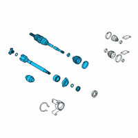 OEM 2022 Lexus NX350h Shaft Assembly, FR Drive Diagram - 43410-42390