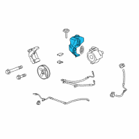 OEM 2013 Chevrolet Camaro Reservoir Kit-P/S Fluid Diagram - 92227421