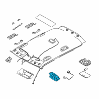 OEM 2022 Hyundai Venue LAMP ASSY-VANITY, RH Diagram - 92896-AA000-MMH