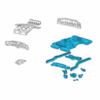 OEM Mercury Rear Floor Pan Diagram - 4F1Z-5411215-AA