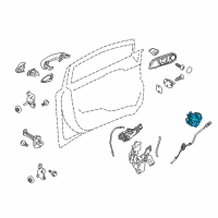 OEM 2015 Ford Fusion Latch Diagram - BE8Z-5421812-B