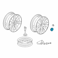 OEM 2017 Acura RLX Cap Assembly, Aluminum Wheel Center Diagram - 44732-TY2-A01