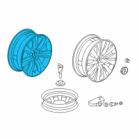 OEM 2015 Acura RLX Wheel Assembly, Aluminum (18X8J) (Tpms) (Hitachi) Diagram - 42800-TY2-A80