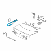 OEM 1996 Acura Integra Cable, Fuel Lid Opener (LH) Diagram - 74411-SR1-A01