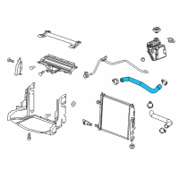 OEM 2017 Cadillac CTS Upper Hose Diagram - 84016171