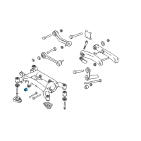 OEM 2000 BMW 740i Rubber Mounting Front Diagram - 33-17-1-090-389